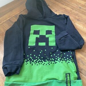 Minecraft Creeper Kids Hoodie - Black and Green